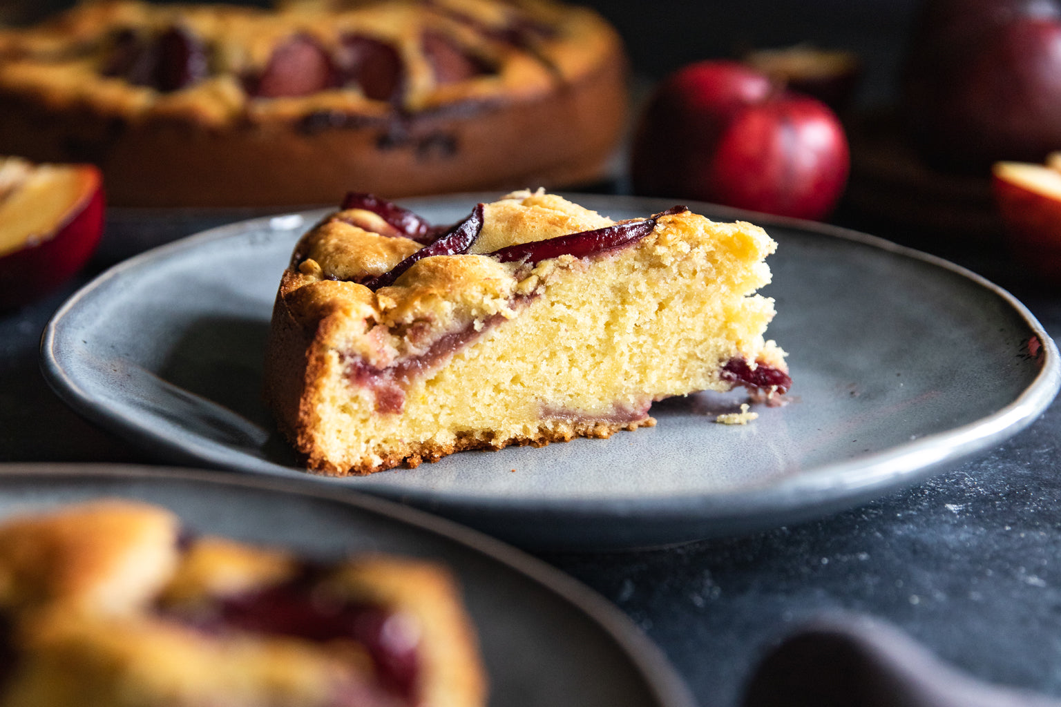 Plum Einkorn Breakfast Cake