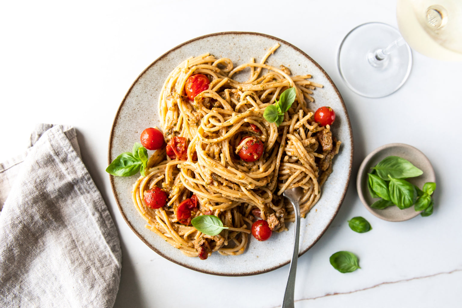 Spaghetti with Eggplant SauceSpaghetti with Eggplant Sauce