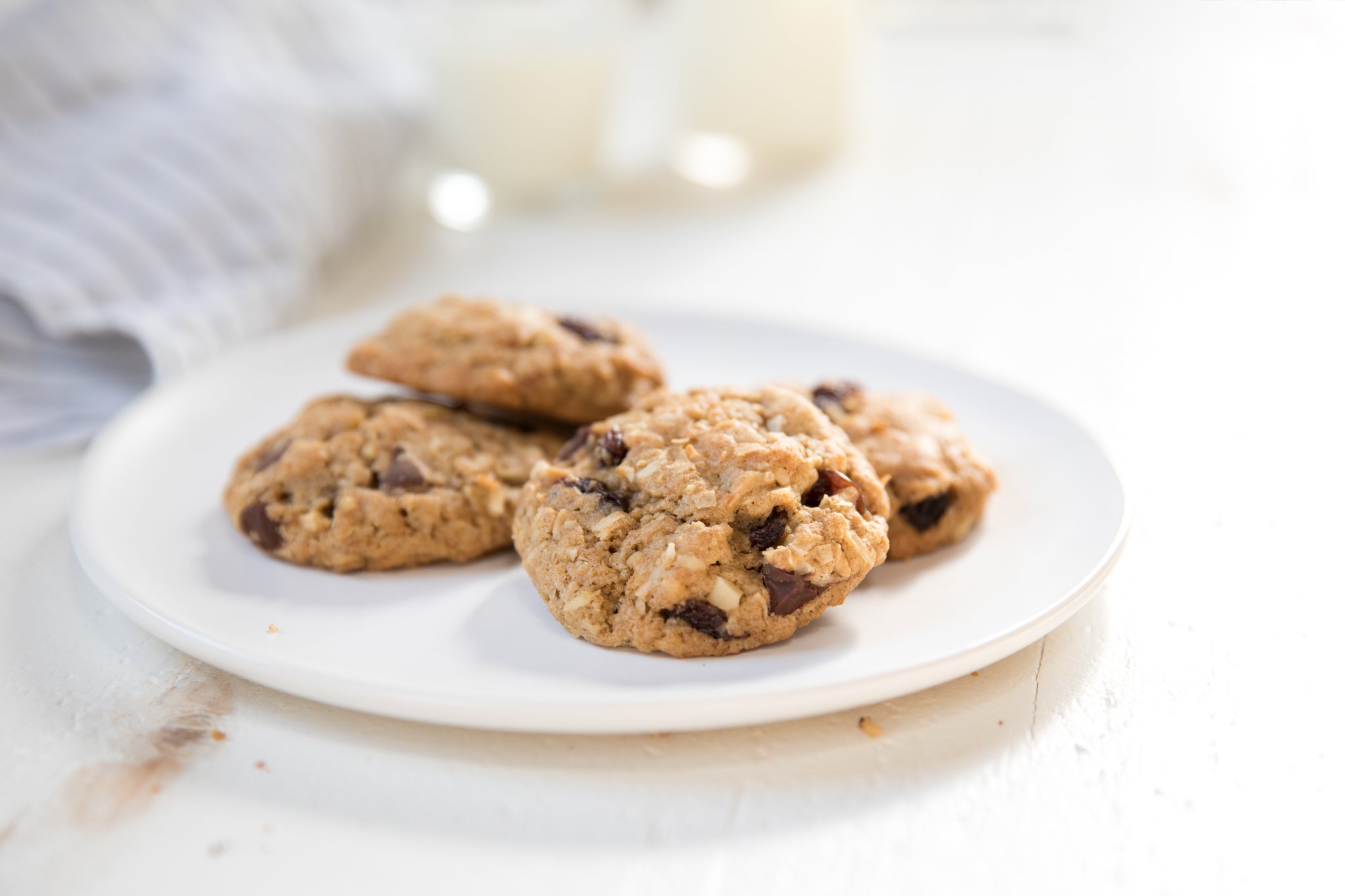 Einkorn Oatmeal Coconut Chocolate Chip Cookies