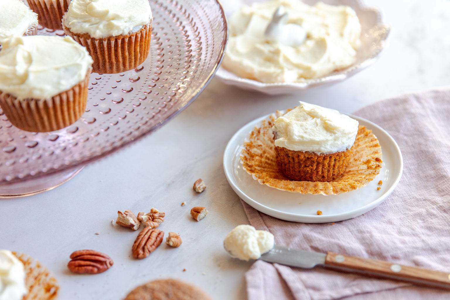 Einkorn Carrot Cupcakes