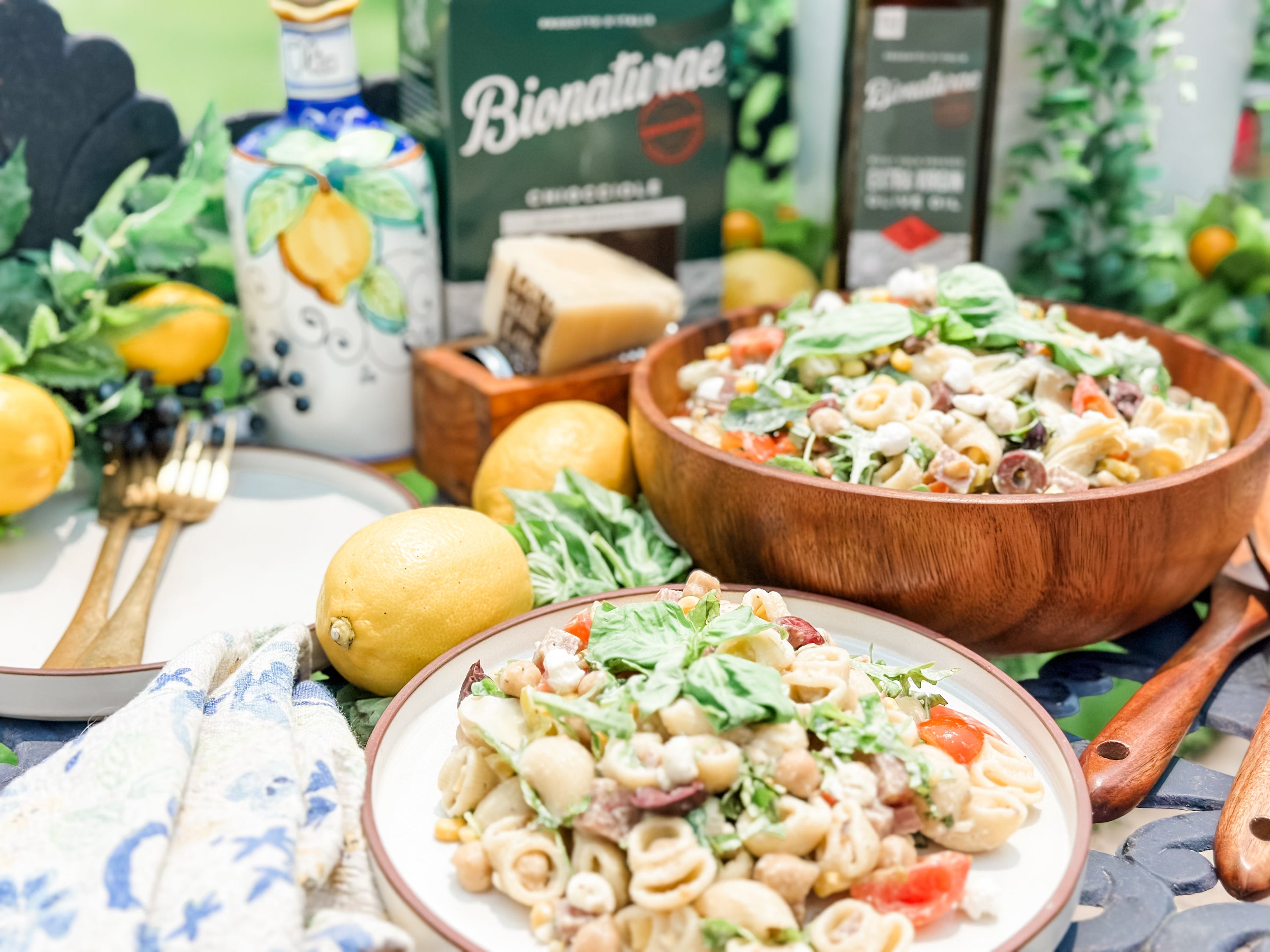 Creamy (No Mayo) Pasta Salad