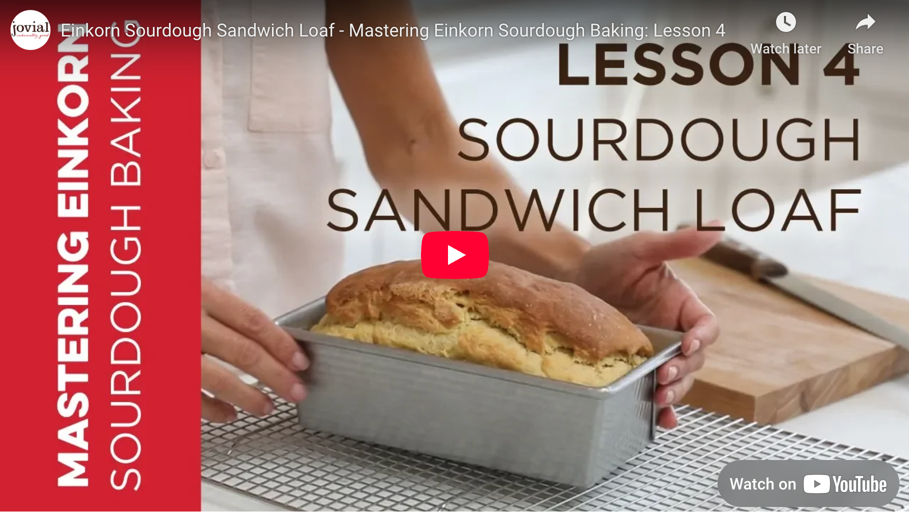 Einkorn Sourdough Sandwich Bread