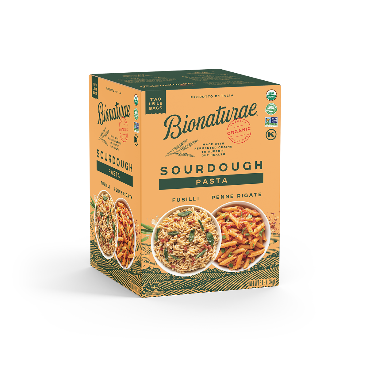 Organic Sourdough Family Size Penne & Fusilli