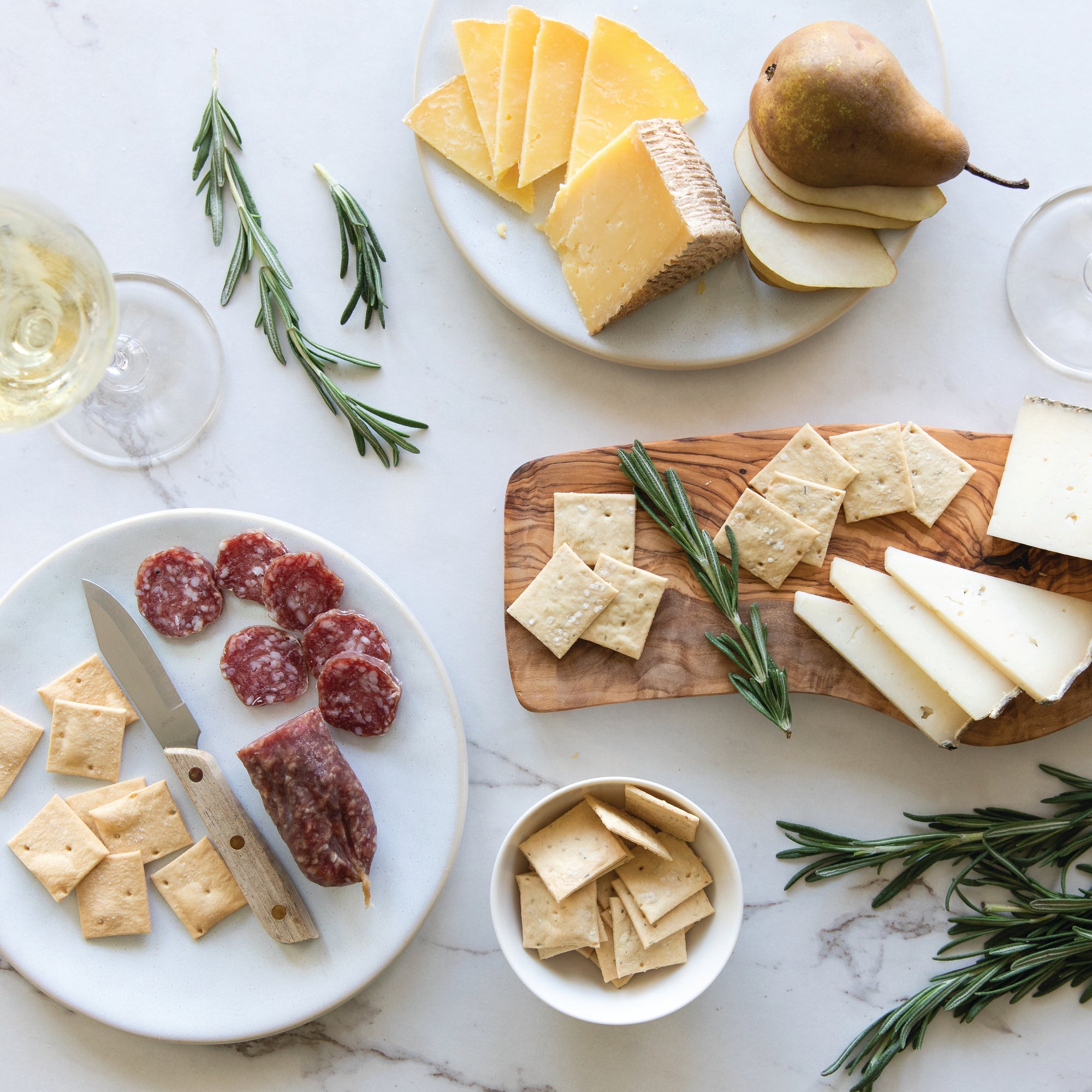 Organic Einkorn Sourdough Rosemary Crackers