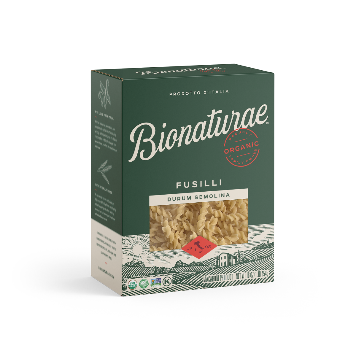 Organic Durum Semolina Fusilli