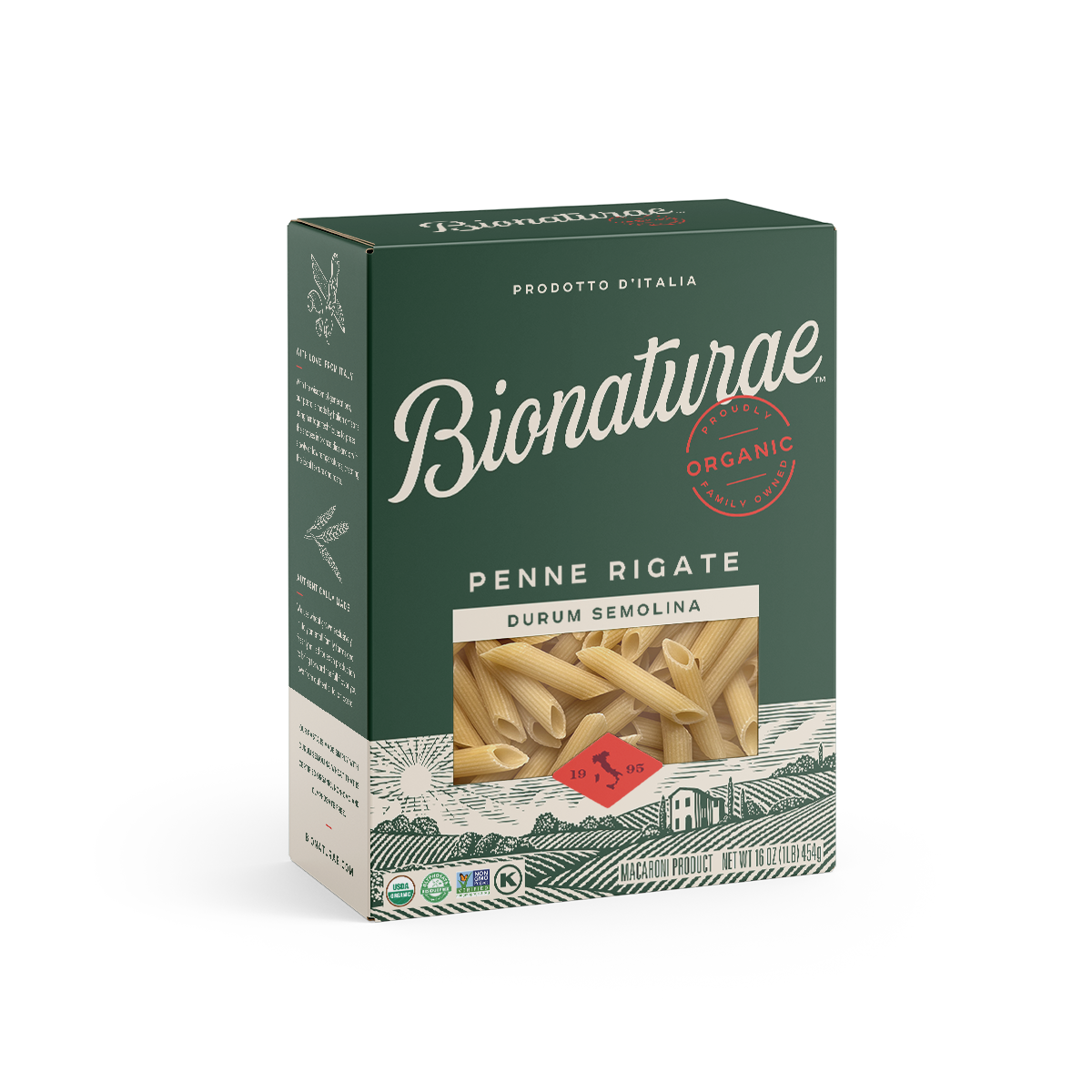 Organic Durum Semolina Penne Rigate