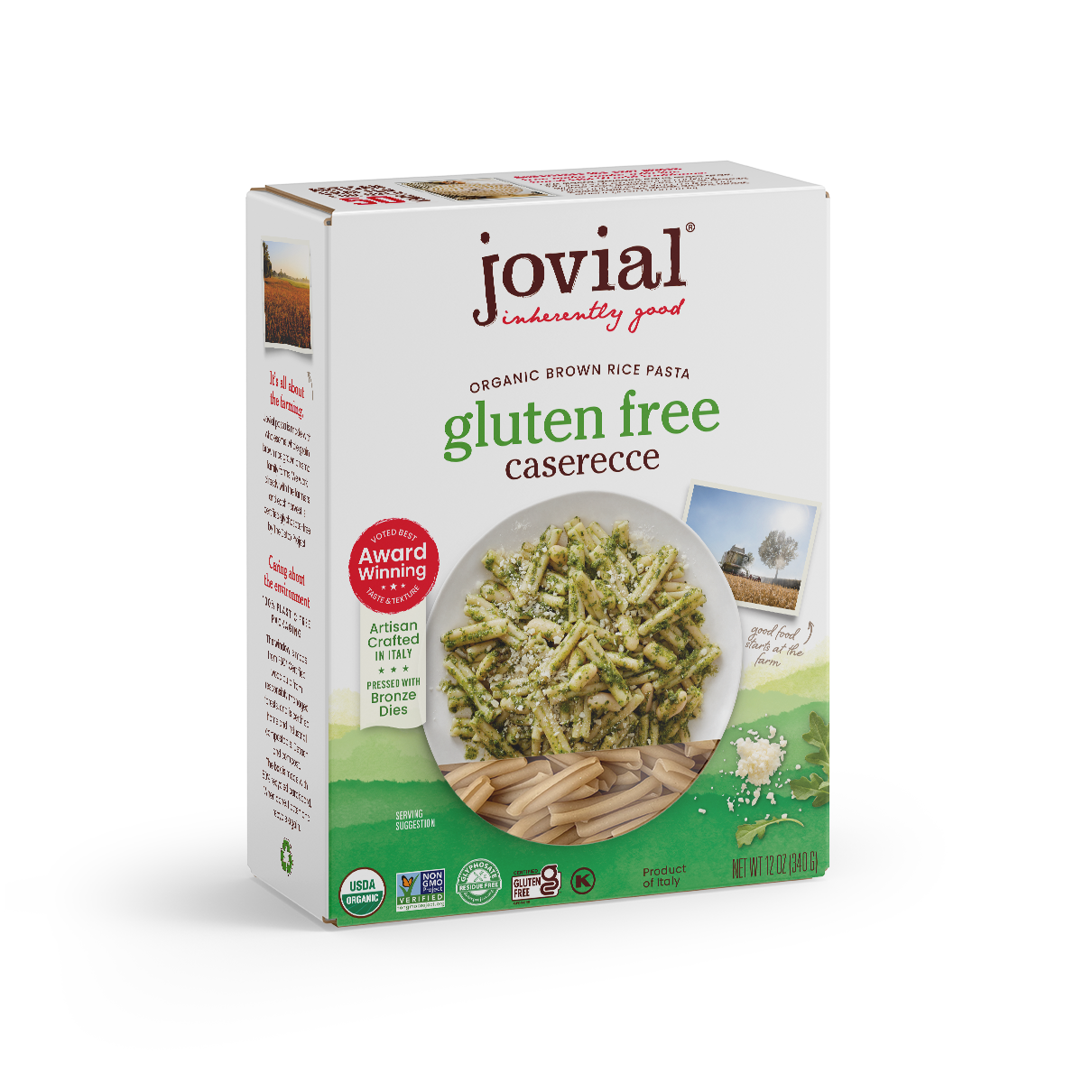 Organic Gluten Free Brown Rice Caserecce