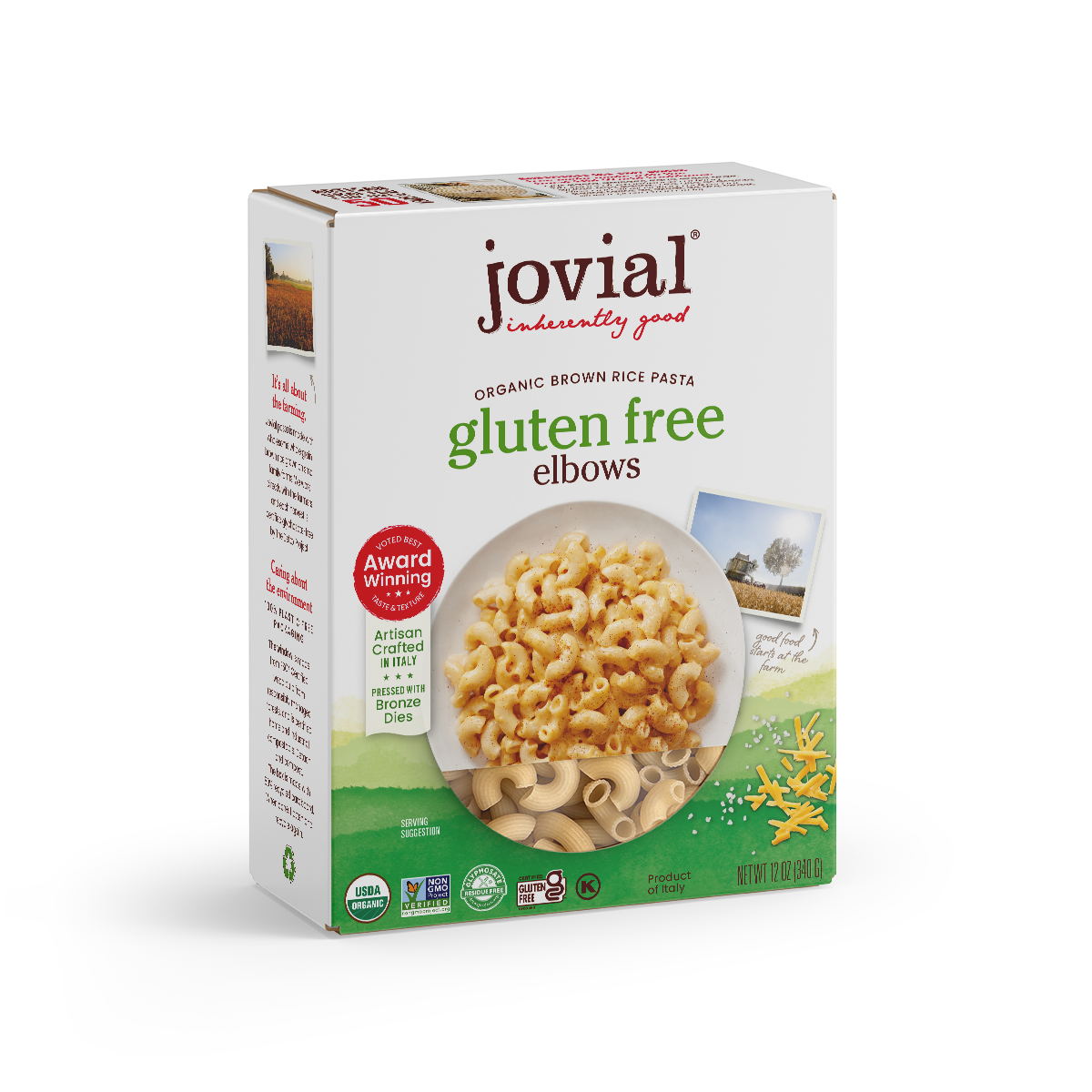 gluten free organic brown rice pasta elbows