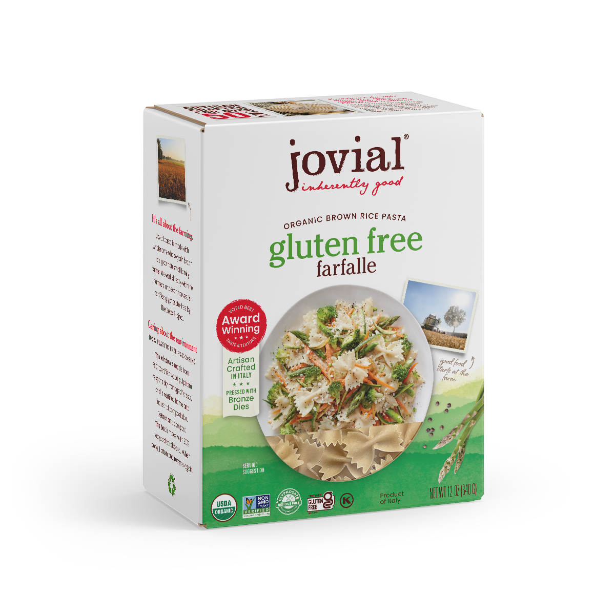 Organic Gluten Free Brown Rice Farfalle
