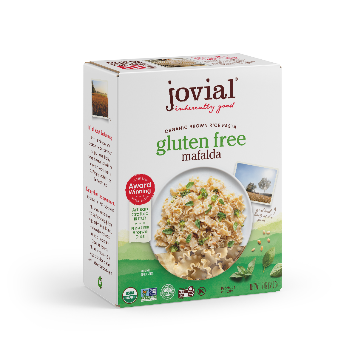 Organic Gluten Free Brown Rice Mafalda