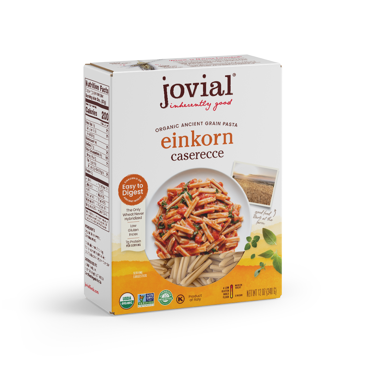 Organic Einkorn Traditional Caserecce