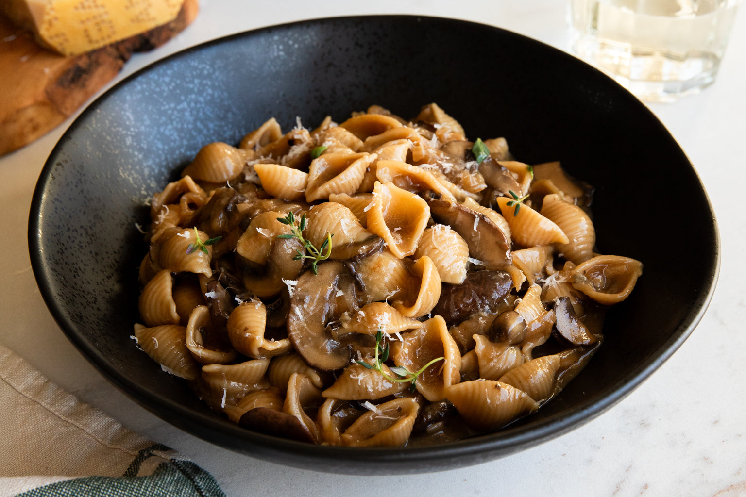 One Pot French Onion Pasta With Mushrooms