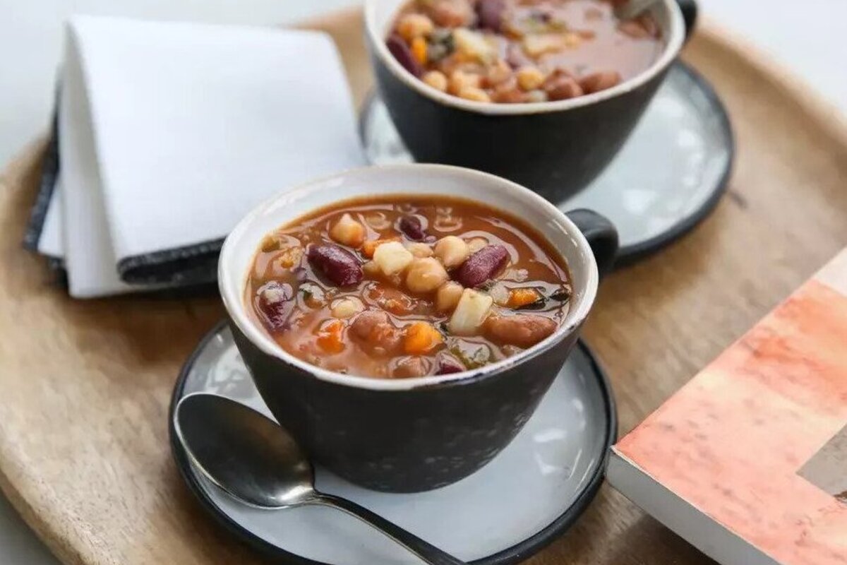 Italian Minestrone Three Bean Soup