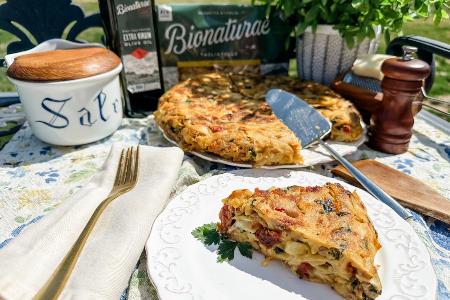 Sausage and Spinach Frittata