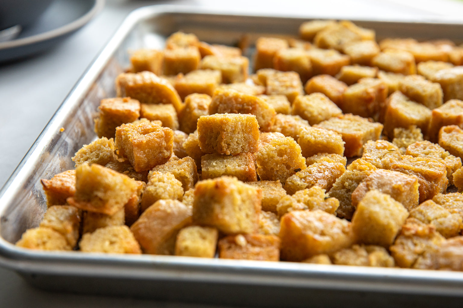 Herby Einkorn Croutons