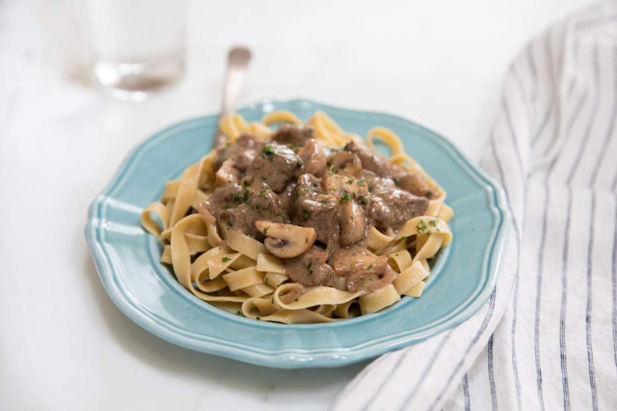 Gluten Free Beef Stroganoff