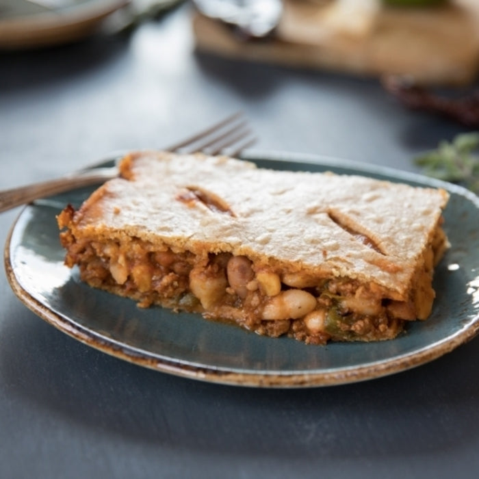 Einkorn Four-Bean Chili Con Carne Pot Pie