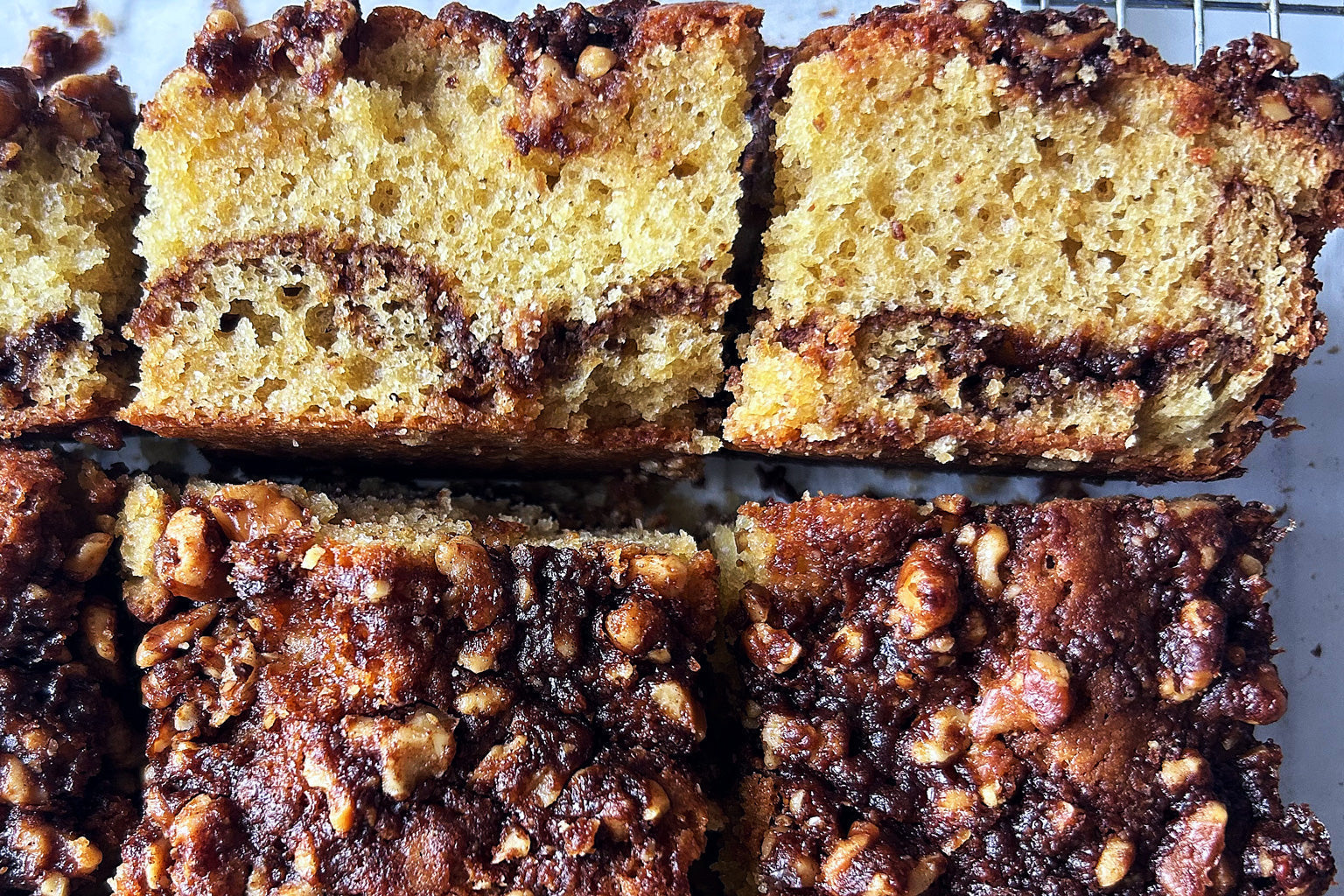 Sourdough Walnut Crumble Cinnamon Coffee Cake