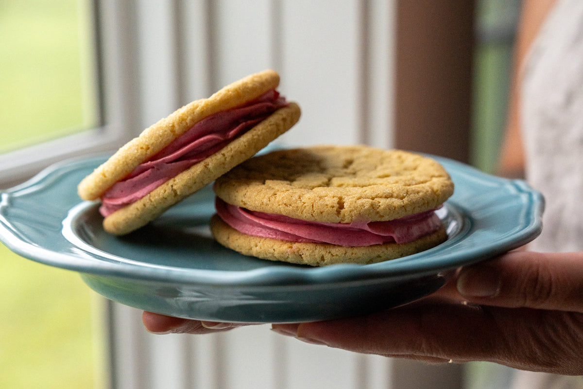 Cranberry Einkorn Sandwich Cookies