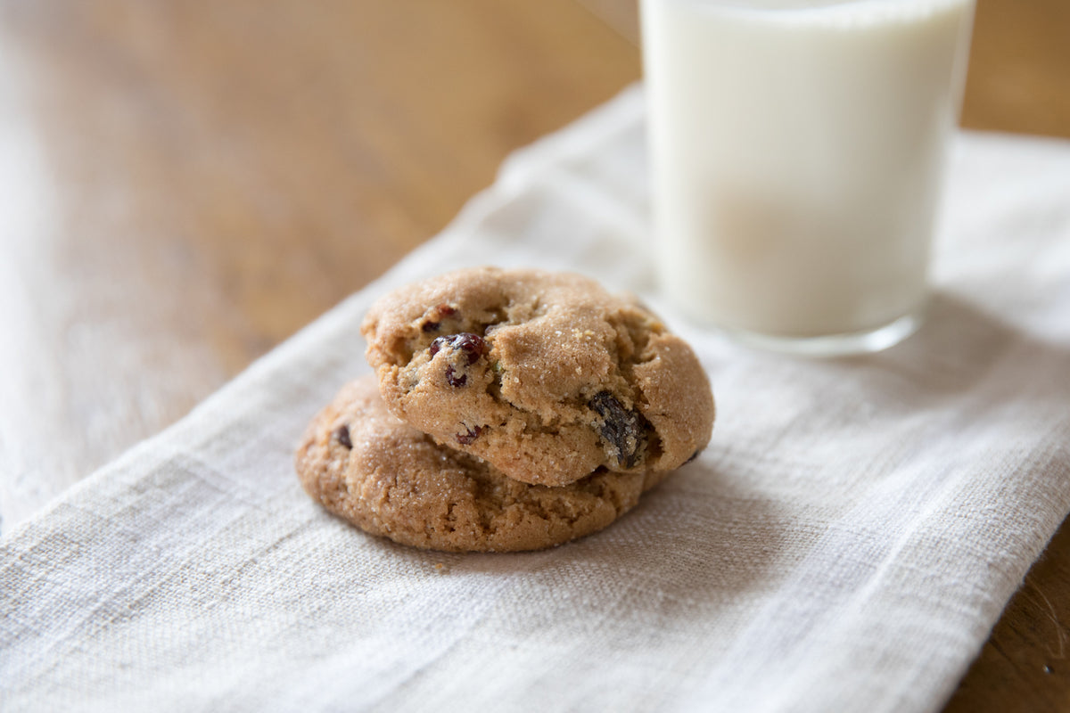 Einkorn Cranberry Pistachio Cookies