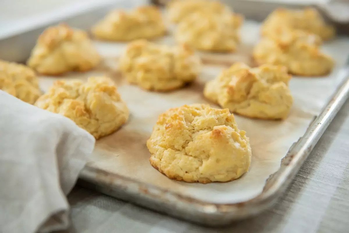 Einkorn Butter Drop Biscuits