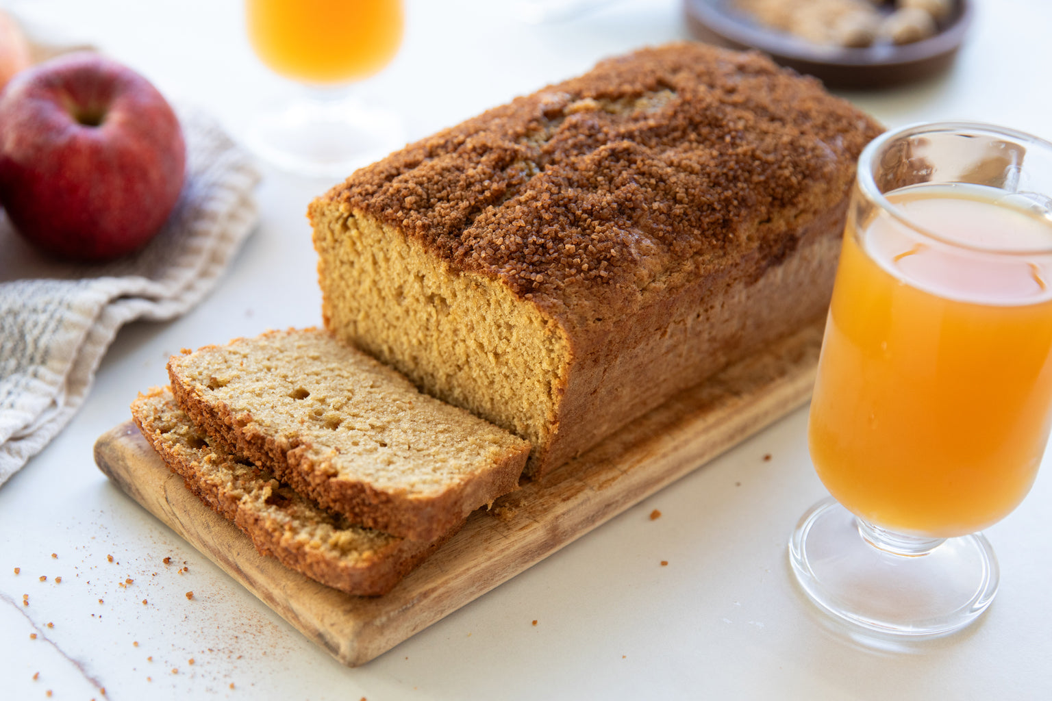 Einkorn Apple Cider Loaf Cake Bread