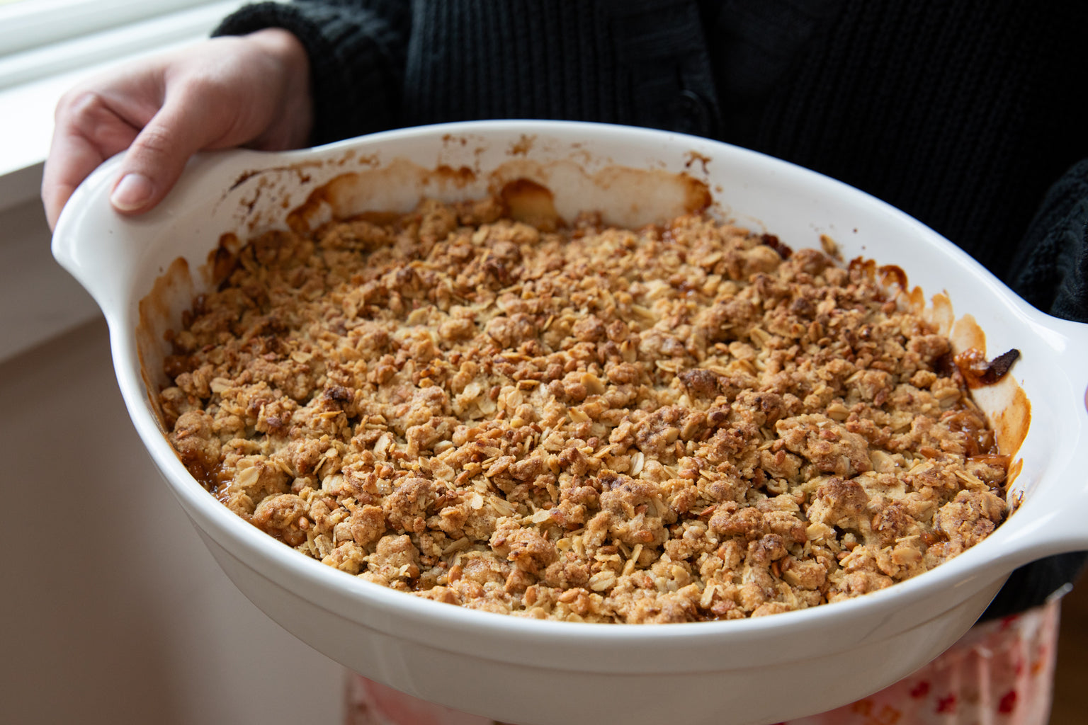 Crunchy Einkorn Apple Crumble