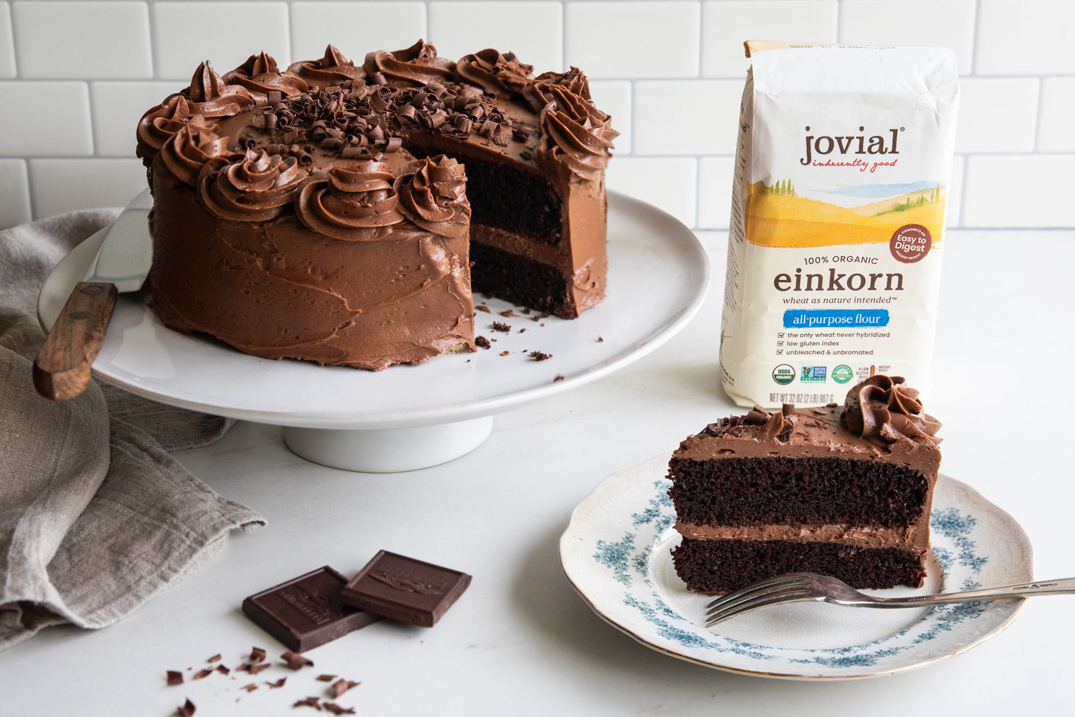 Einkorn Chocolate Cake