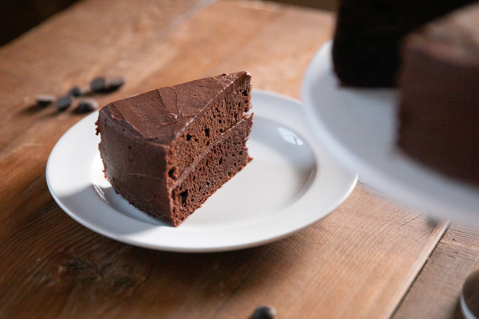 Fudgy Mocha Einkorn Cake