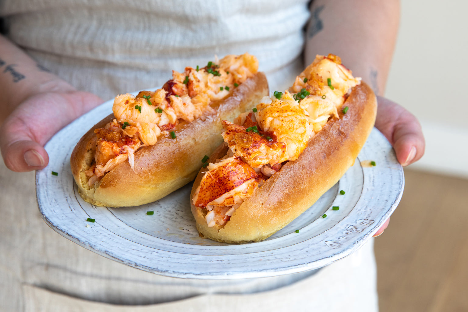 Warm, Buttery, and Spicy Lobster Rolls