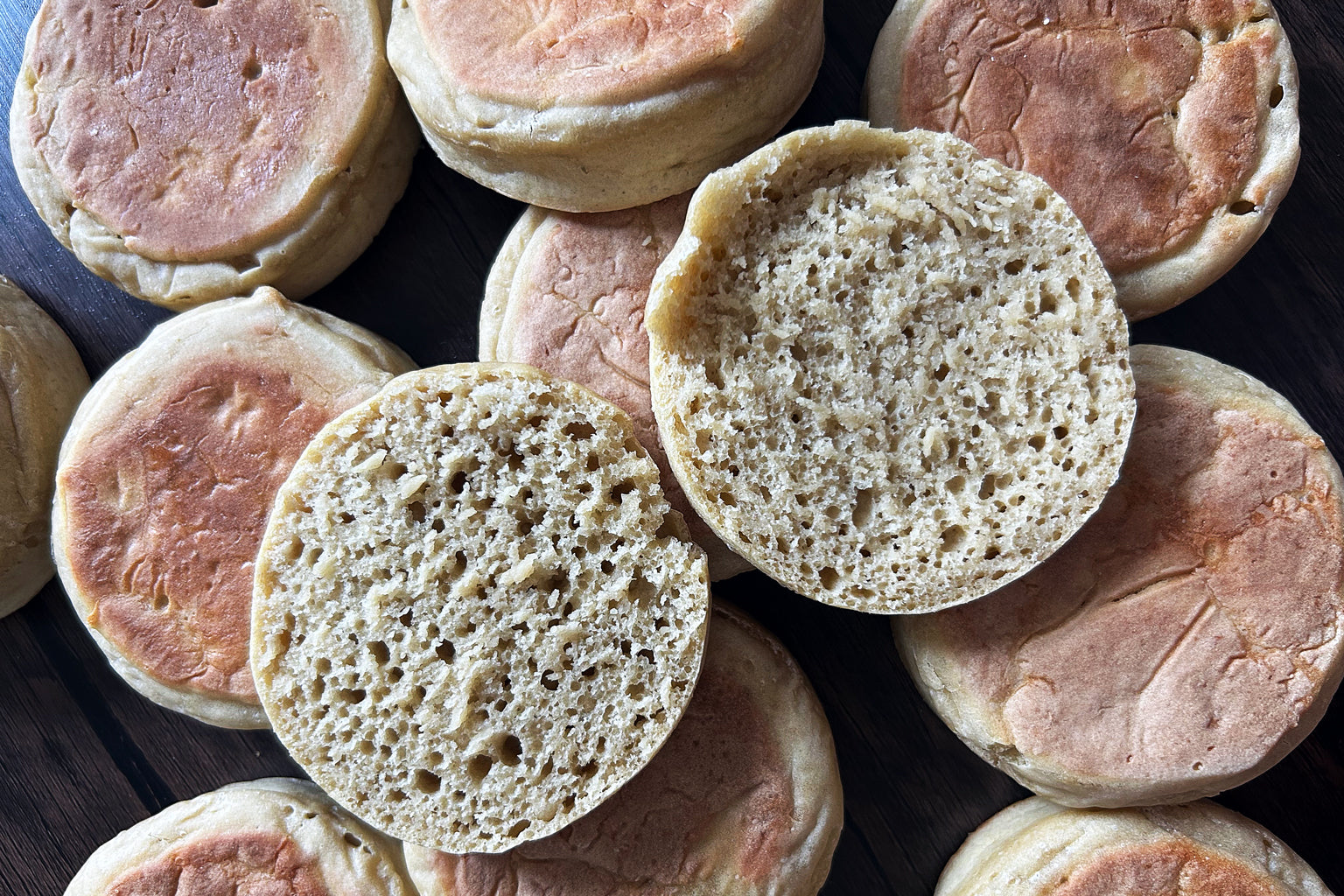Sourdough Einkorn English Muffins