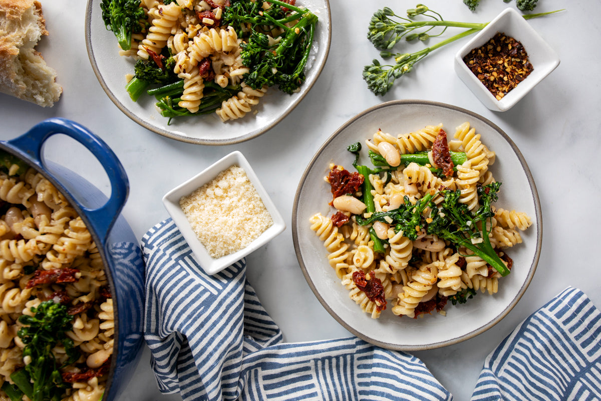 Fusilli with Rapini & Cannellini Beans