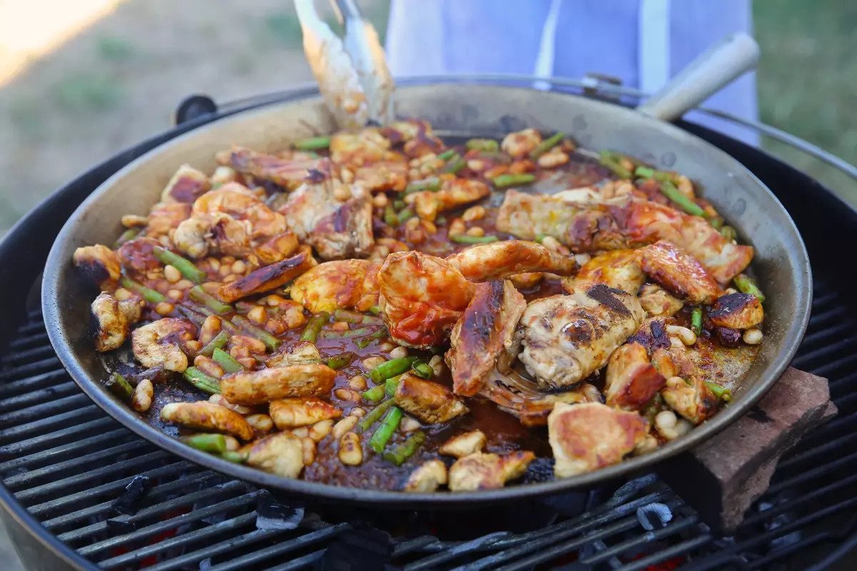 Paella on the Grill