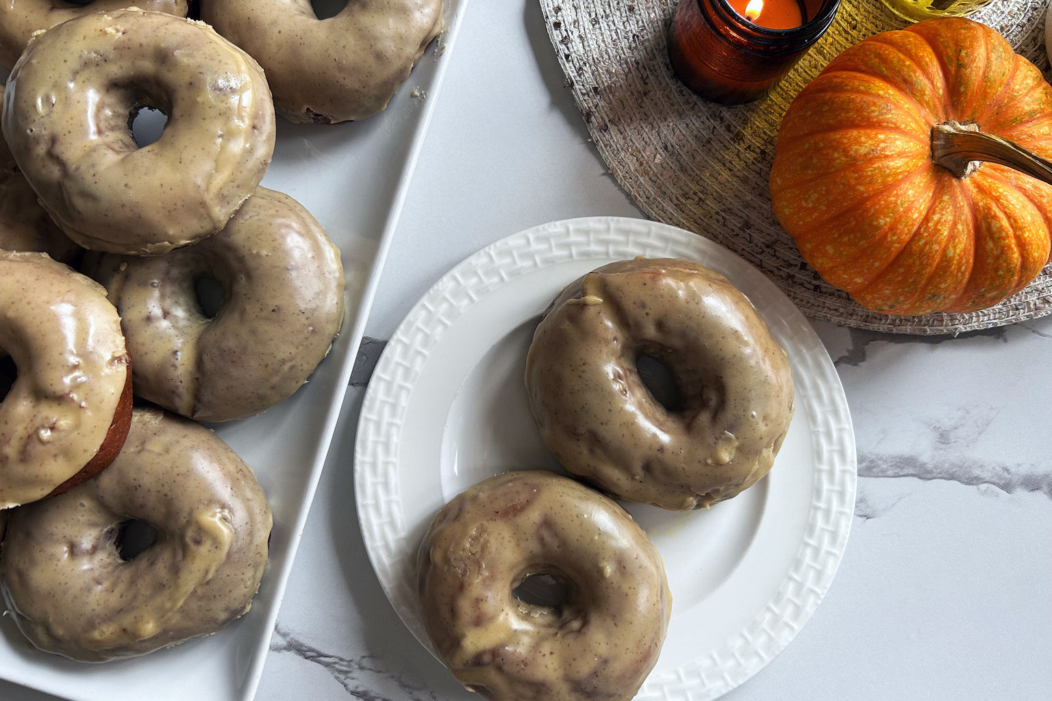 Sourdough Pumpkin Einkorn Donuts