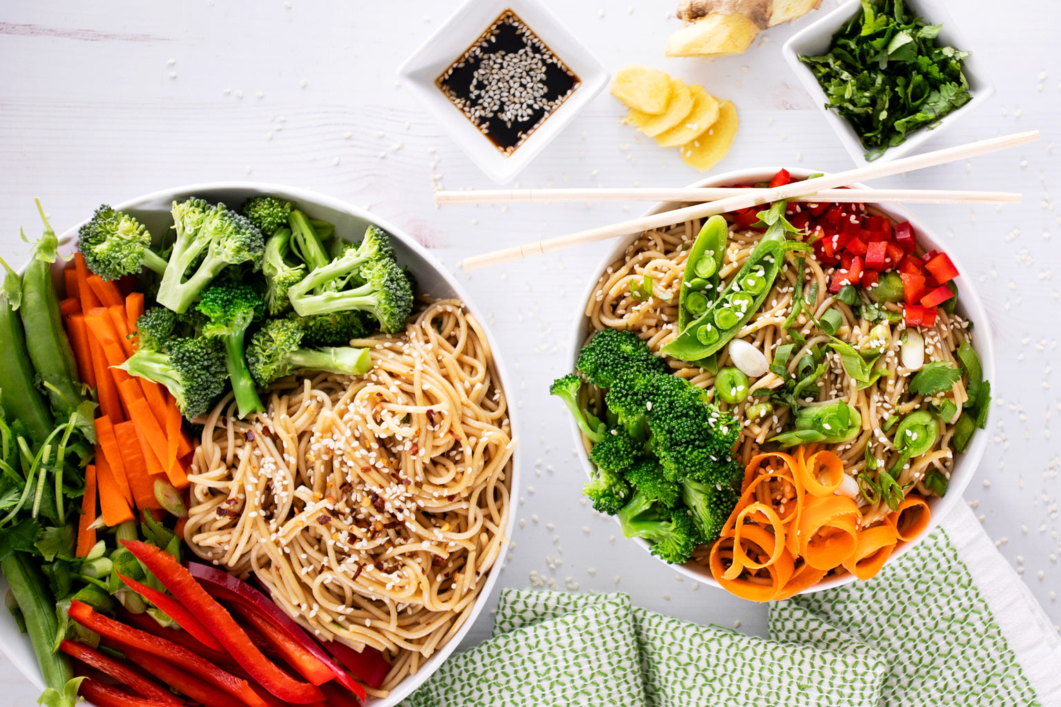 Sesame Scallion Ginger Noodles