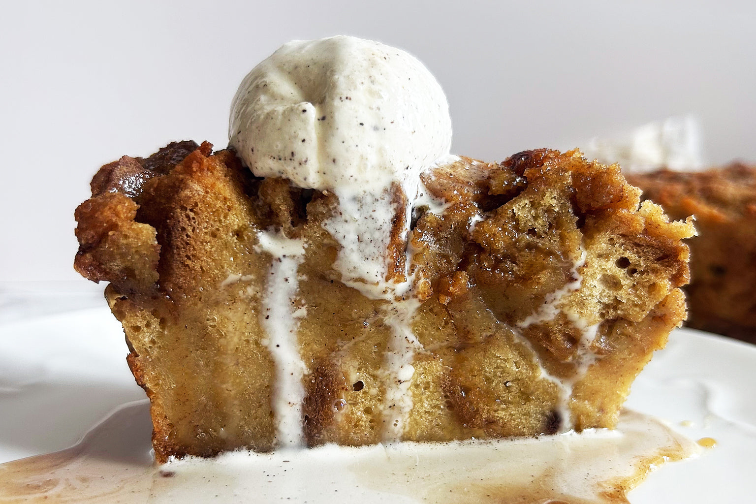 Maple Caramel Sourdough Bread Pudding