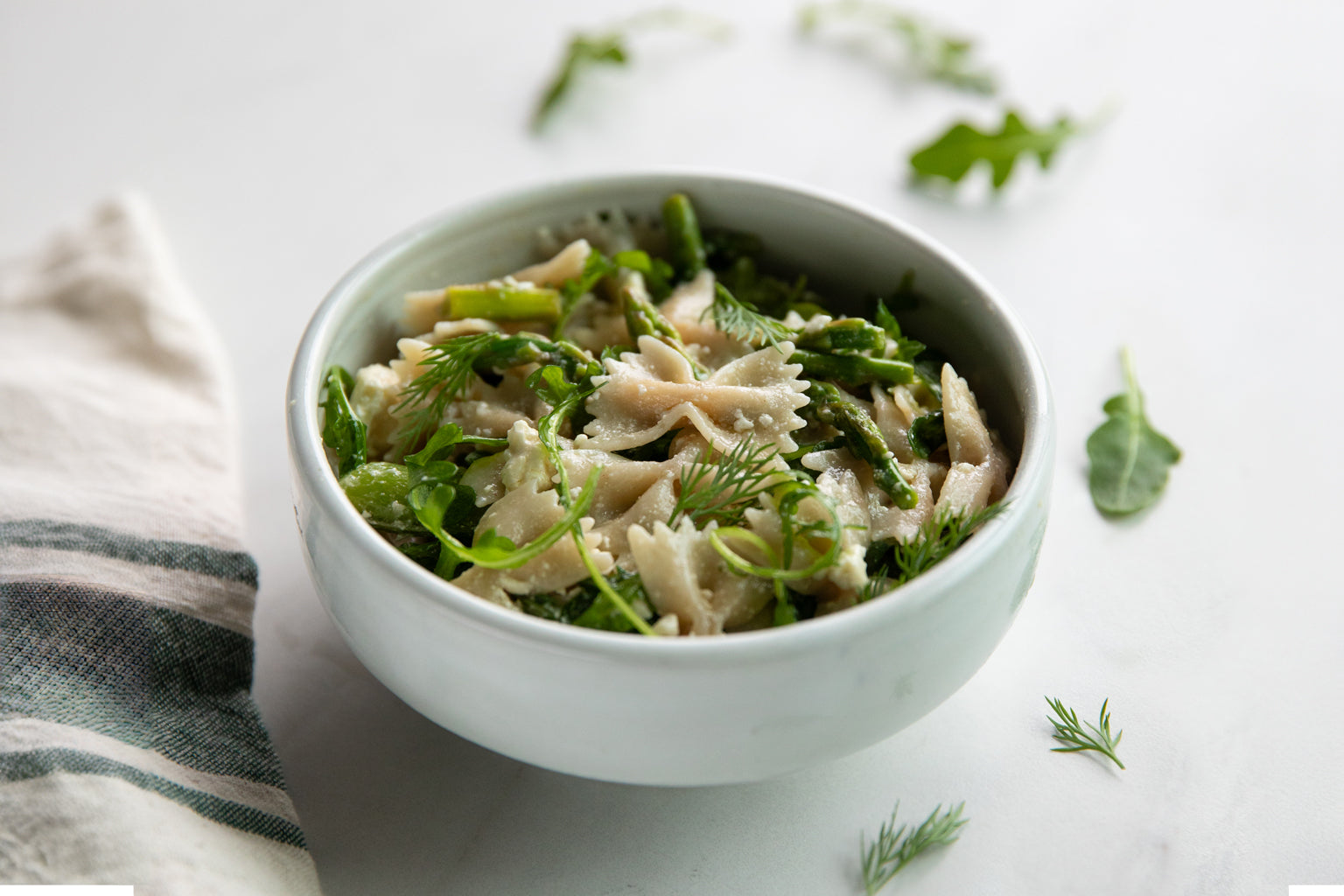 Jovial Brown Rice Farfalle Spring Pasta Salad