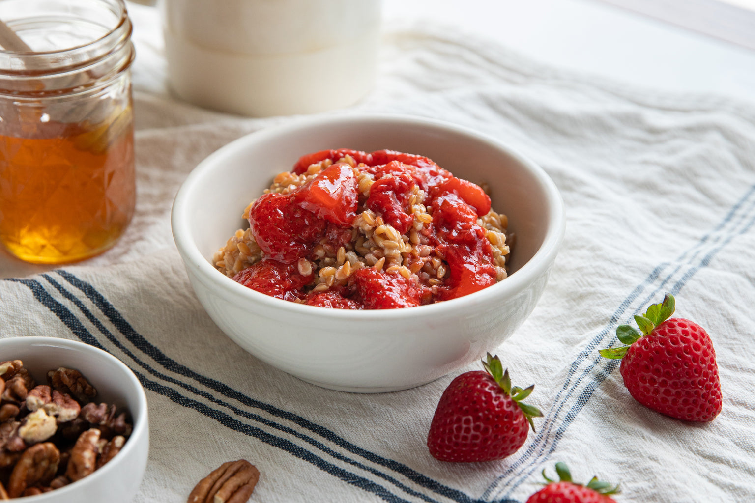 Strawberries and Cream Wheat Berries