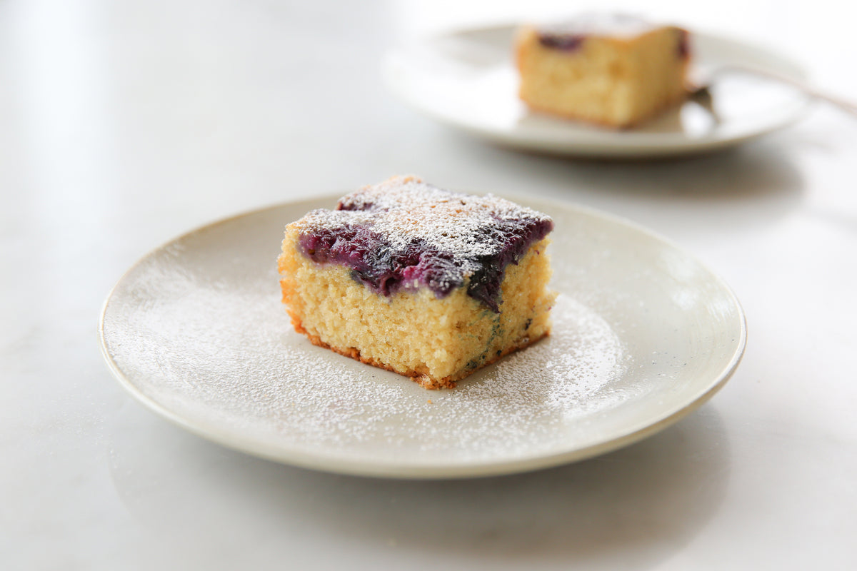 Einkorn Blueberry Upside Down Cake