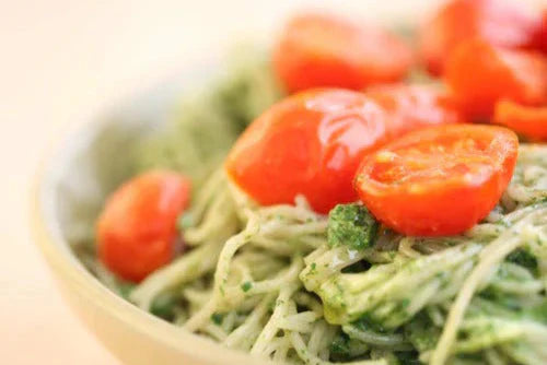 Capellini Spinach Pesto & Roasted Tomatoes