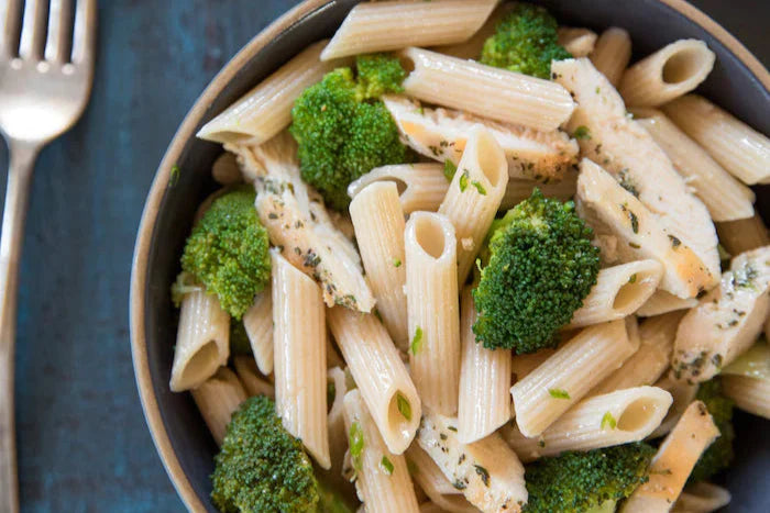 Lemon Broccoli & Herbed Chicken with Brown Rice Penne