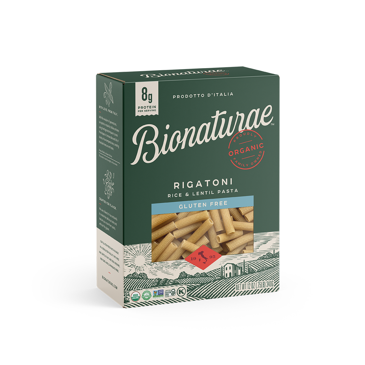Organic Gluten Free Rice & Lentil Rigatoni