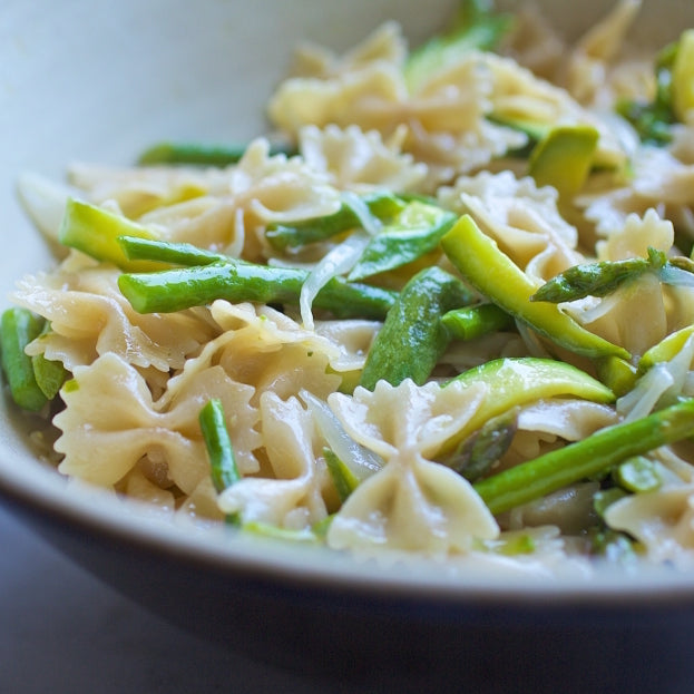 Gluten Free Farfalle with Asparagus and Zucchini – Jovial Foods, Inc Gluten Free Farfalle with Asparagus and Zucchini – Jovial Foods, Inc