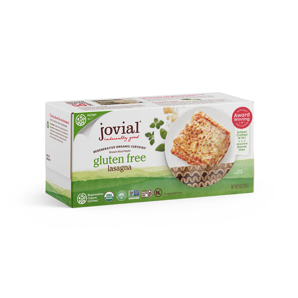 サリー　 シヴァライズ　foodie Organic Gluten Free Brown Rice Lasagna – Jovial Foods, Inc