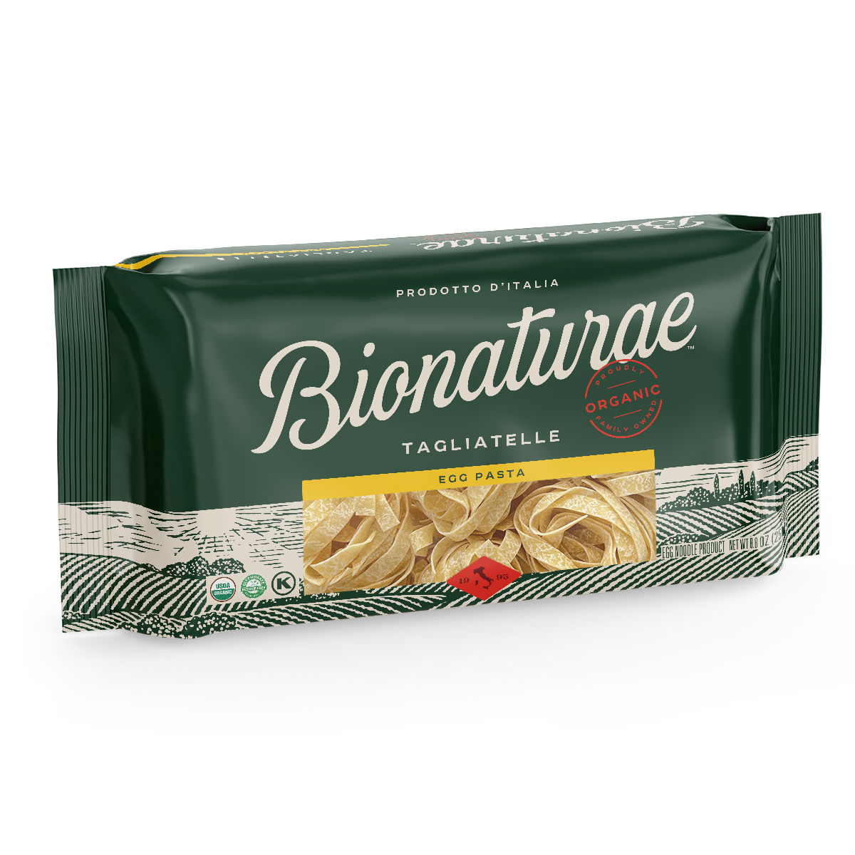100% Organic Traditional Egg Tagliatelle