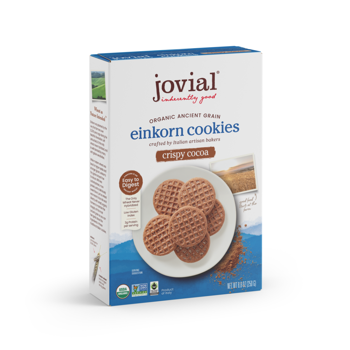 Organic Einkorn Crispy Cocoa Cookies