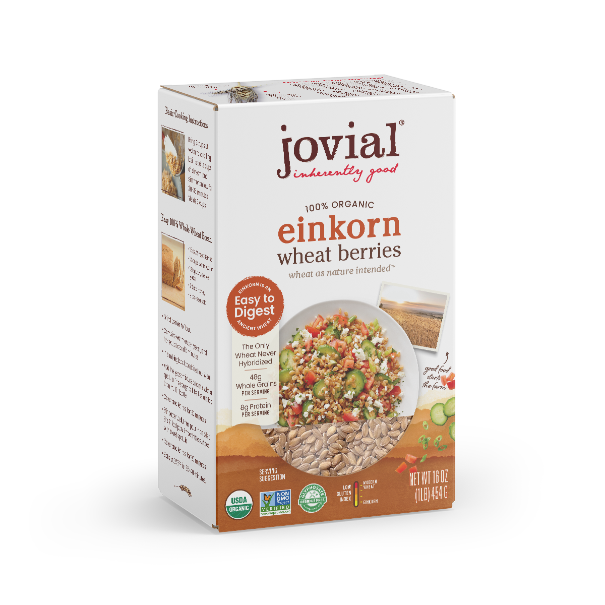 Organic Einkorn Wheat Berries 1 lb.