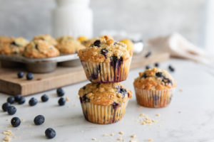 Blueberry Streusel Muffin Recipe with Einkorn Flour | Jovial Foods